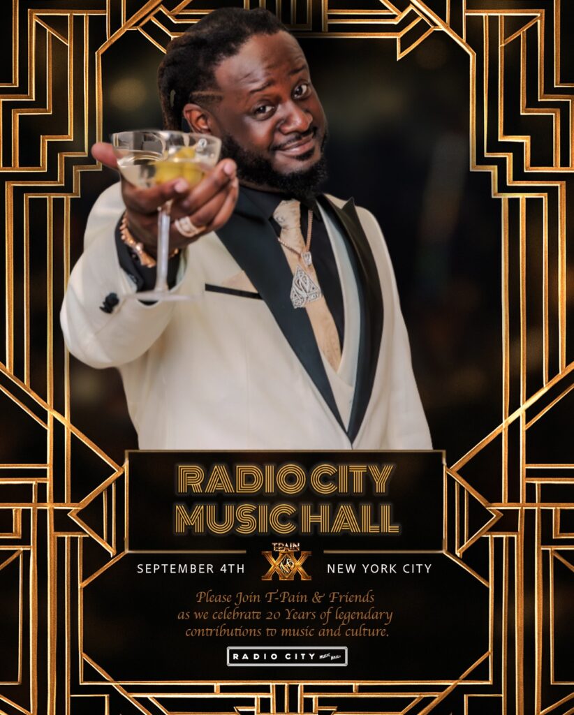 T Pain at Radio City Music Hall on September 4, 2025 Poster