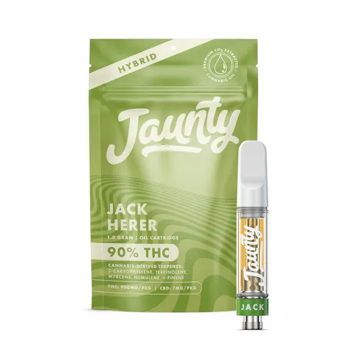 Jaunty Jack Herer 510 weed vape cartridge