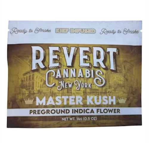 Revert Cannabis New York Master Kush Kief Infused Preground Indica Flower