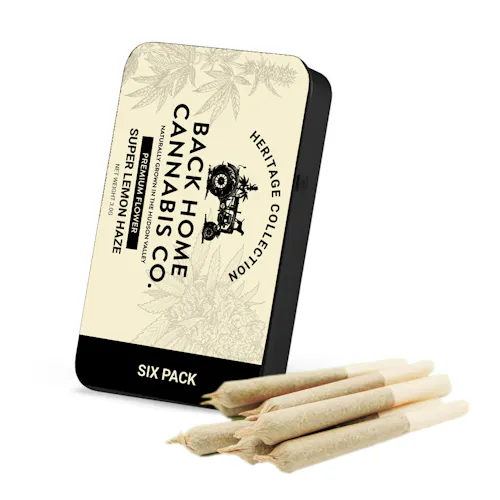 Back Home Cannabis Co. Super Lemon Haze Pre-roll 6 pack