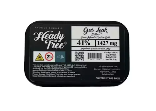 Cannabis product label with QR code for COA