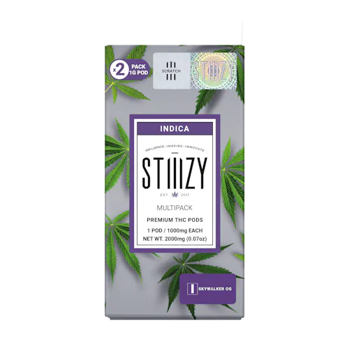 STIIZY cannabis product label with product name and weight